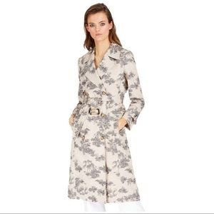 INC Toile print trench coat L